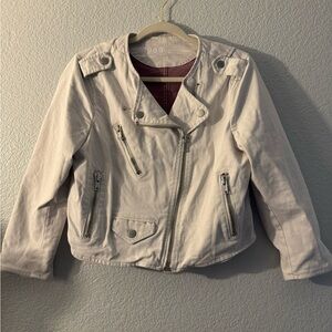 GAP Moto Jacket in Cream